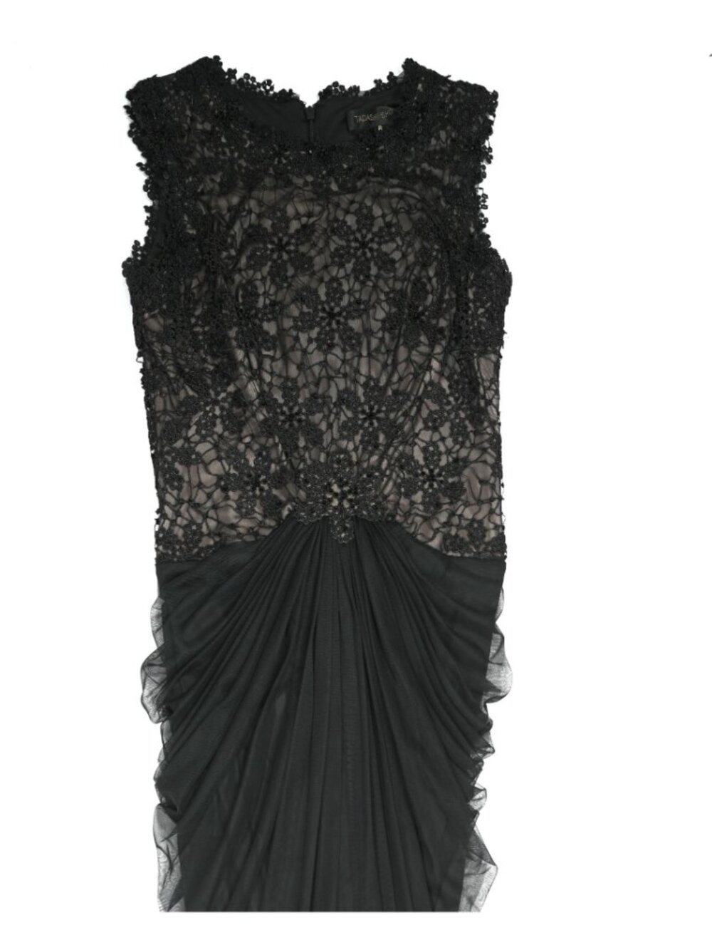 Tadashi Shoji Floral Lace Sleeveless Gown in Black - Picture 2 of 7